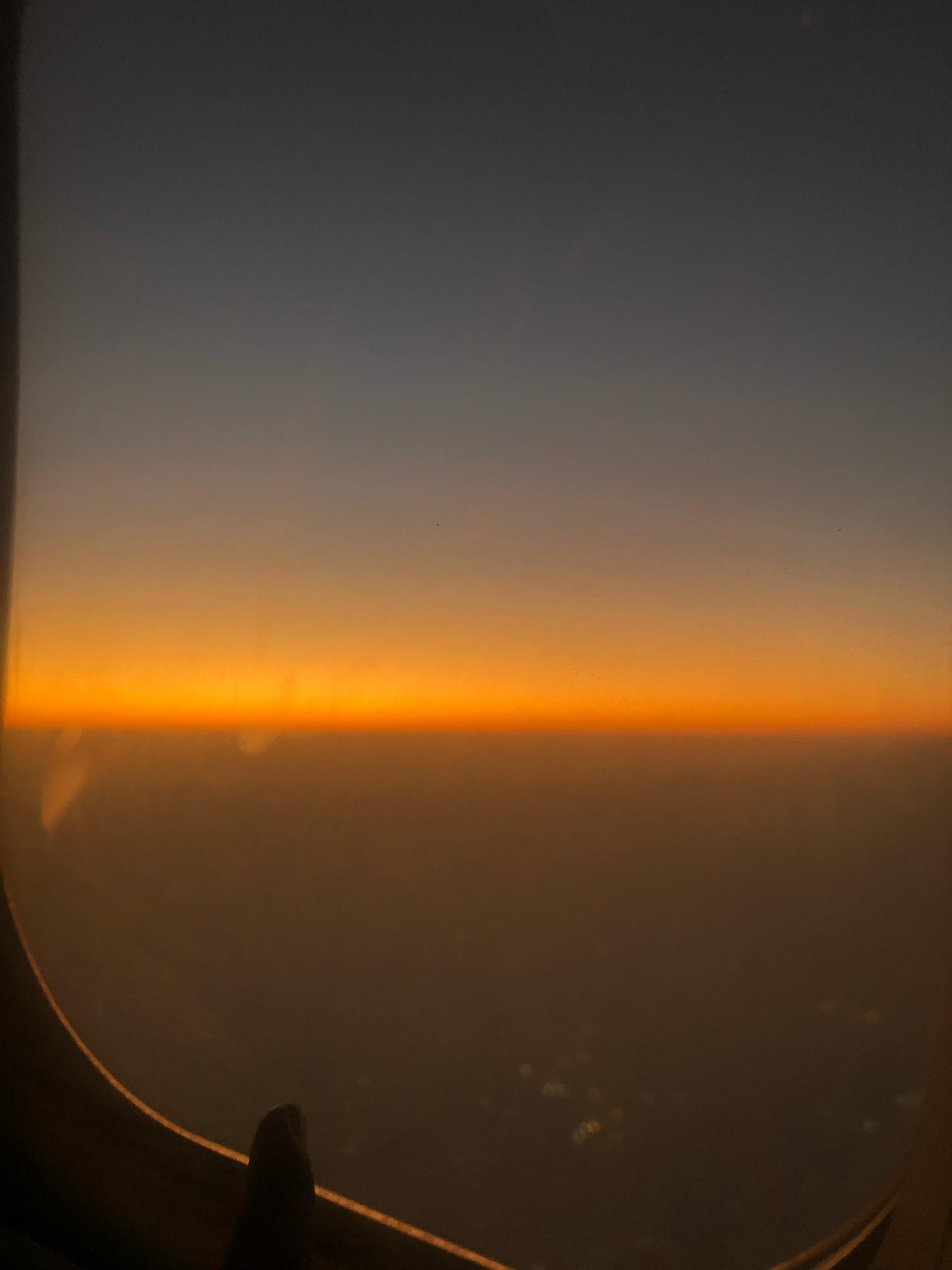 Sunset with warm light