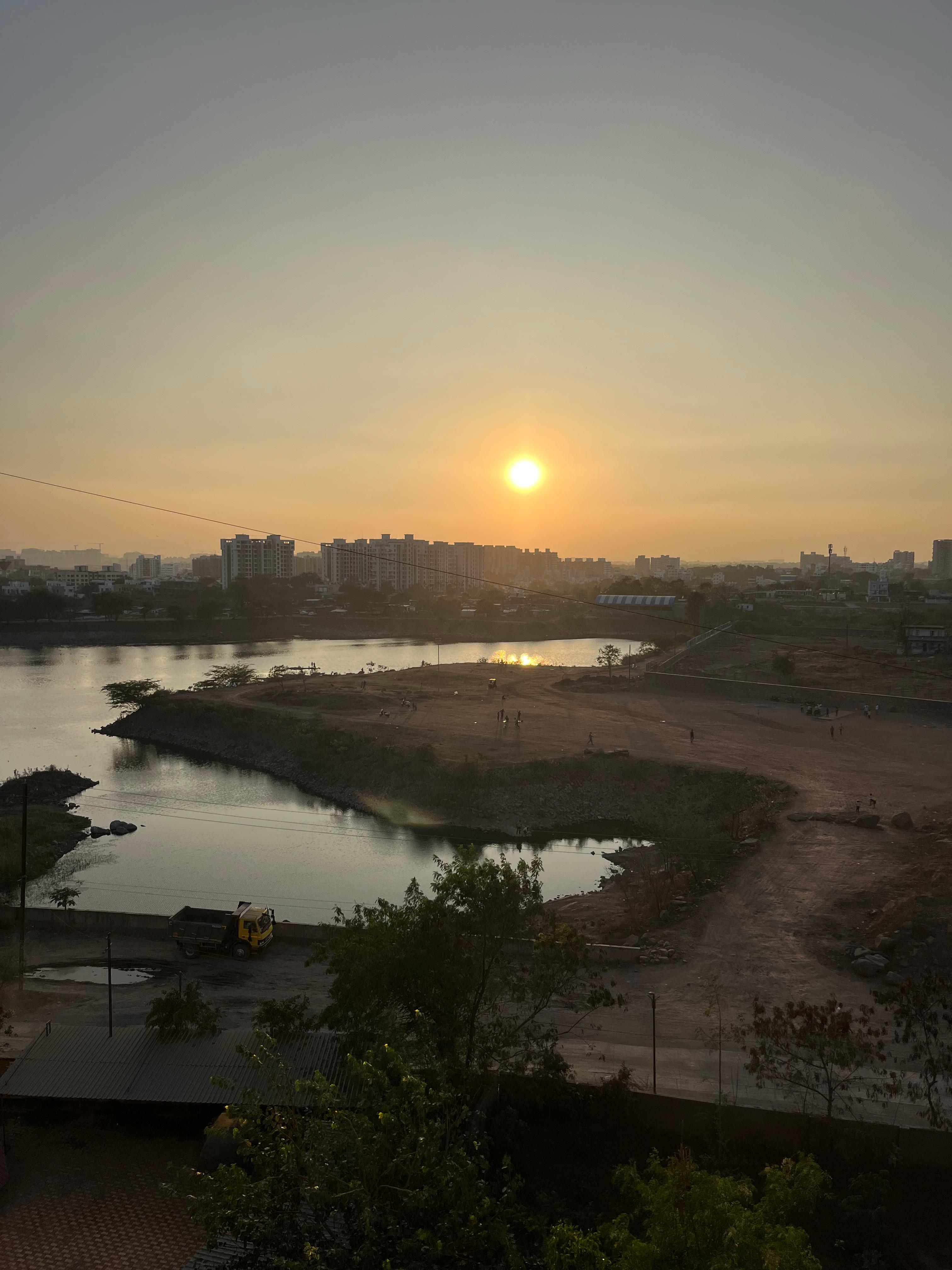 Sunset reflection in water